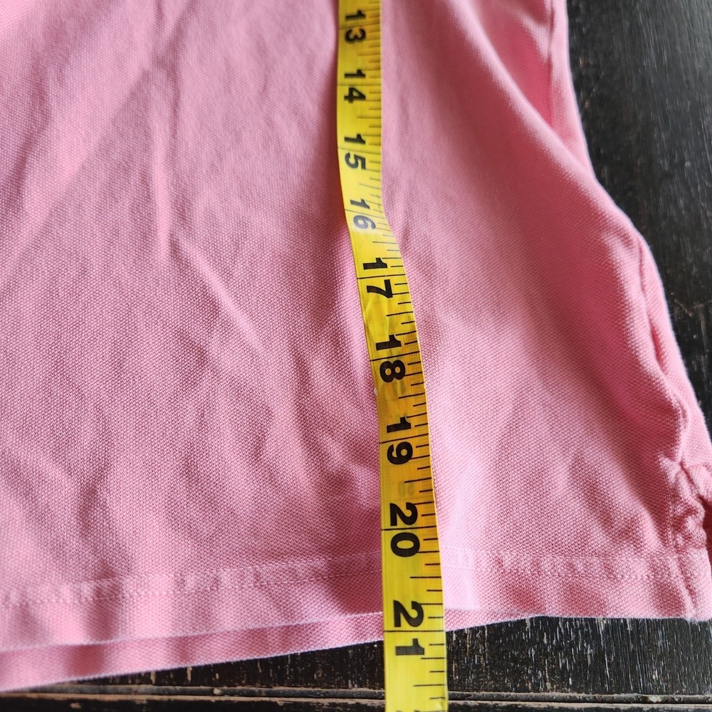 Abercrombie & Fitch Women's M Polo Shirt Preppy Moose Y2K Pink Distressed - Picture 9 of 10